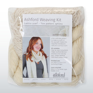 FRAME LOOM WEAVING KIT – WOOL SCARF