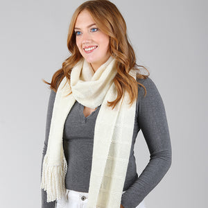 FRAME LOOM WEAVING KIT – WOOL SCARF