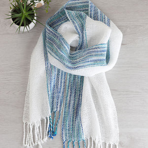 WEAVING KIT FOR FRAME LOOM – COTTON SCARF