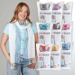 WEAVING KIT FOR FRAME LOOM – COTTON SCARF
