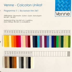 ORGANIC COTTON YARN Nm 34/1x2 (50 g - dyed)