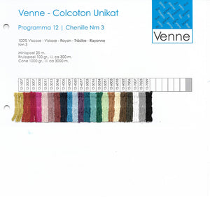 CHENILLE YARN Nm 3/1 (100 g - coloured)