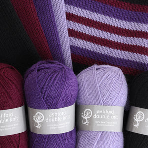 NEW ZEALAND WOOL TWO-PLY (100 g - coloured)