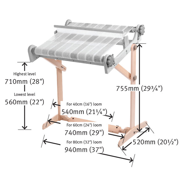 FLOOR STAND FOR STANDARD FRAME LOOM