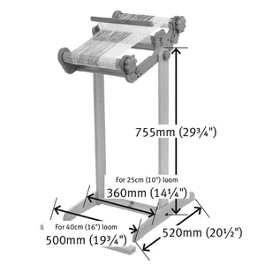 FLOOR STAND FOR COMPACT FRAME LOOM