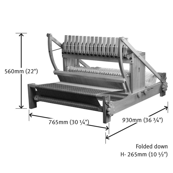 TABLE LOOM 16 SHAFTS