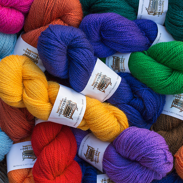 SKYTTEN'S WOOL YARN TWO-PLY (100 g - dyed)