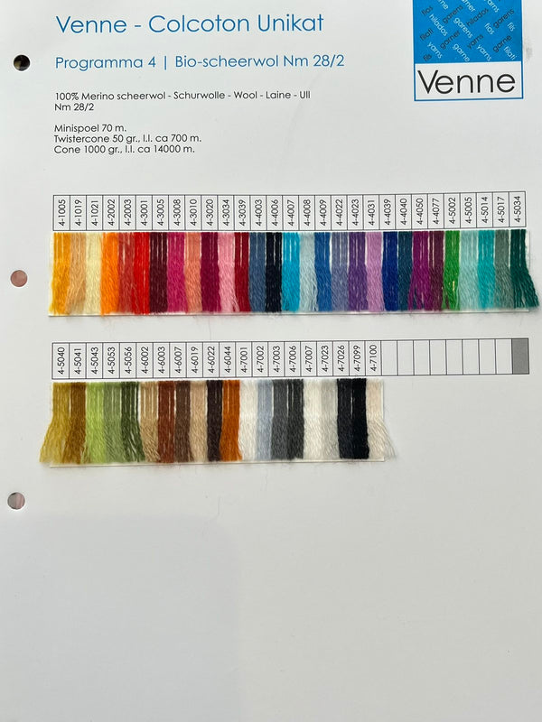 ORGANIC WOOL YARN Nm 28/2 (50 g - dyed)